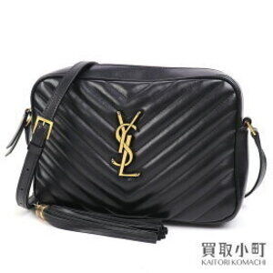 Saint Laurent Yves Monogram Lou Camera Bag Black Crossbody YSL V Stitch